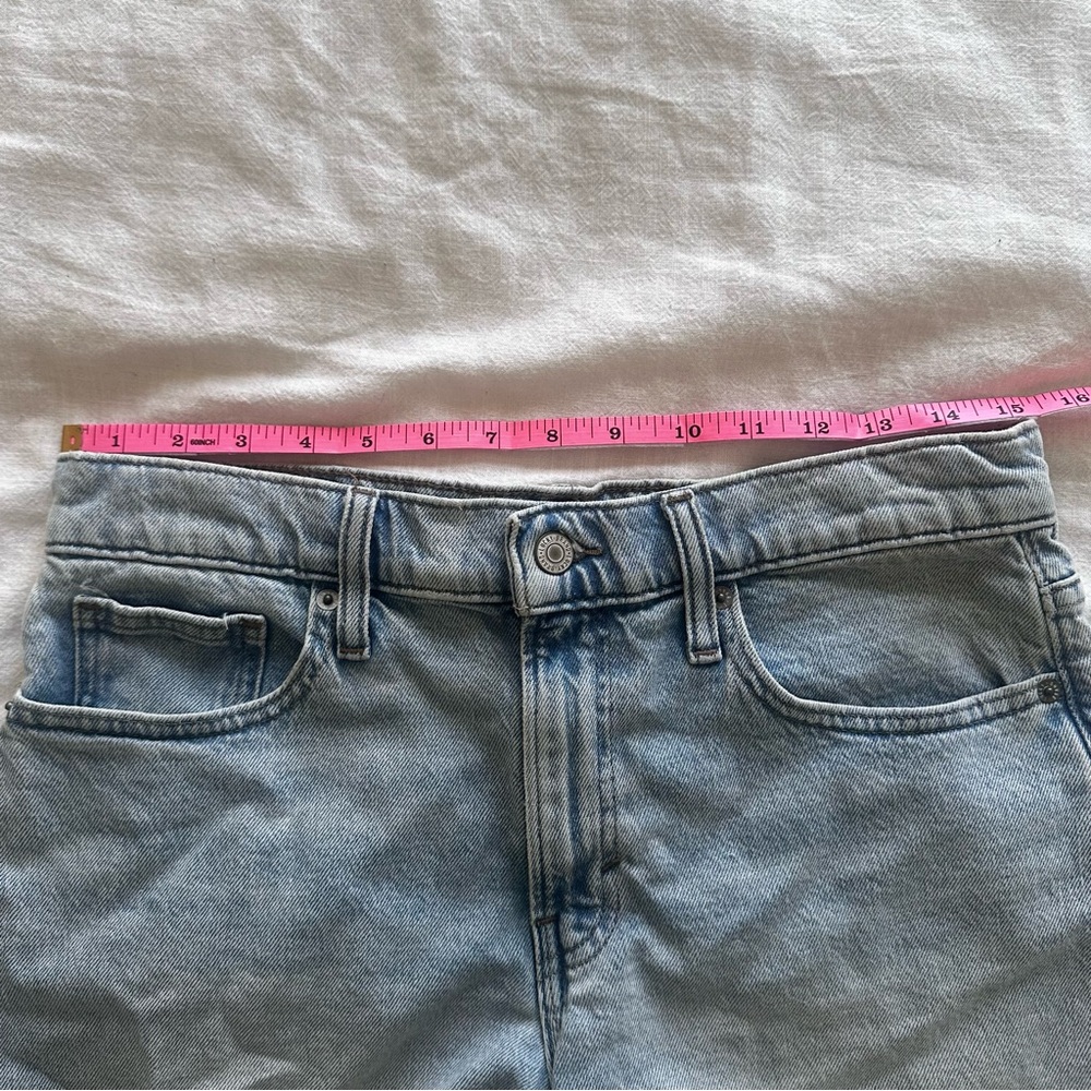 Lucky Brand 90s Midi size 6 Light Blue Jean Shorts classic - Picture 7 of 7